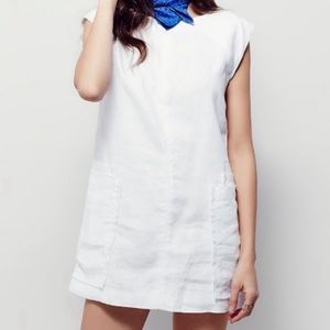 Free People Little Lou Lou White Dress, Size M